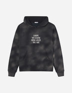 Elevated Faith Christian Hoodie in black with inspirational message about being loved