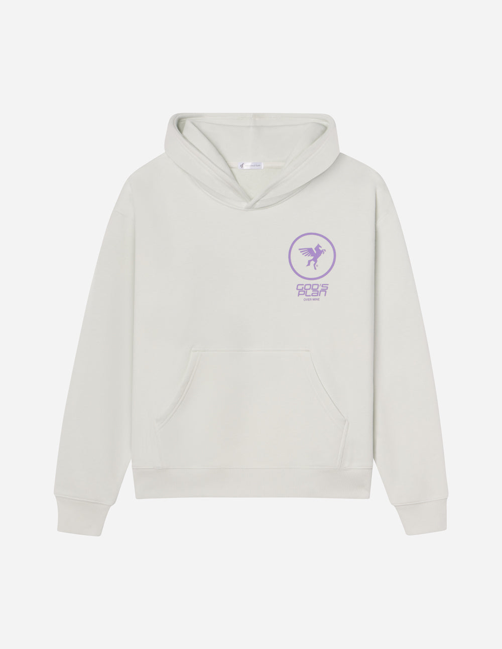 Elevated Faith Christian Hoodie in light gray with a front pocket and logo design