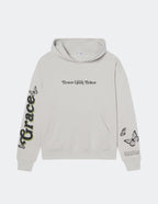 Elevated Faith Christian Hoodie in light gray featuring butterfly graphics and inspiring text design