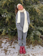 Cozy Elevated Faith Christian Hoodie in Gray Perfect for Winter Wear