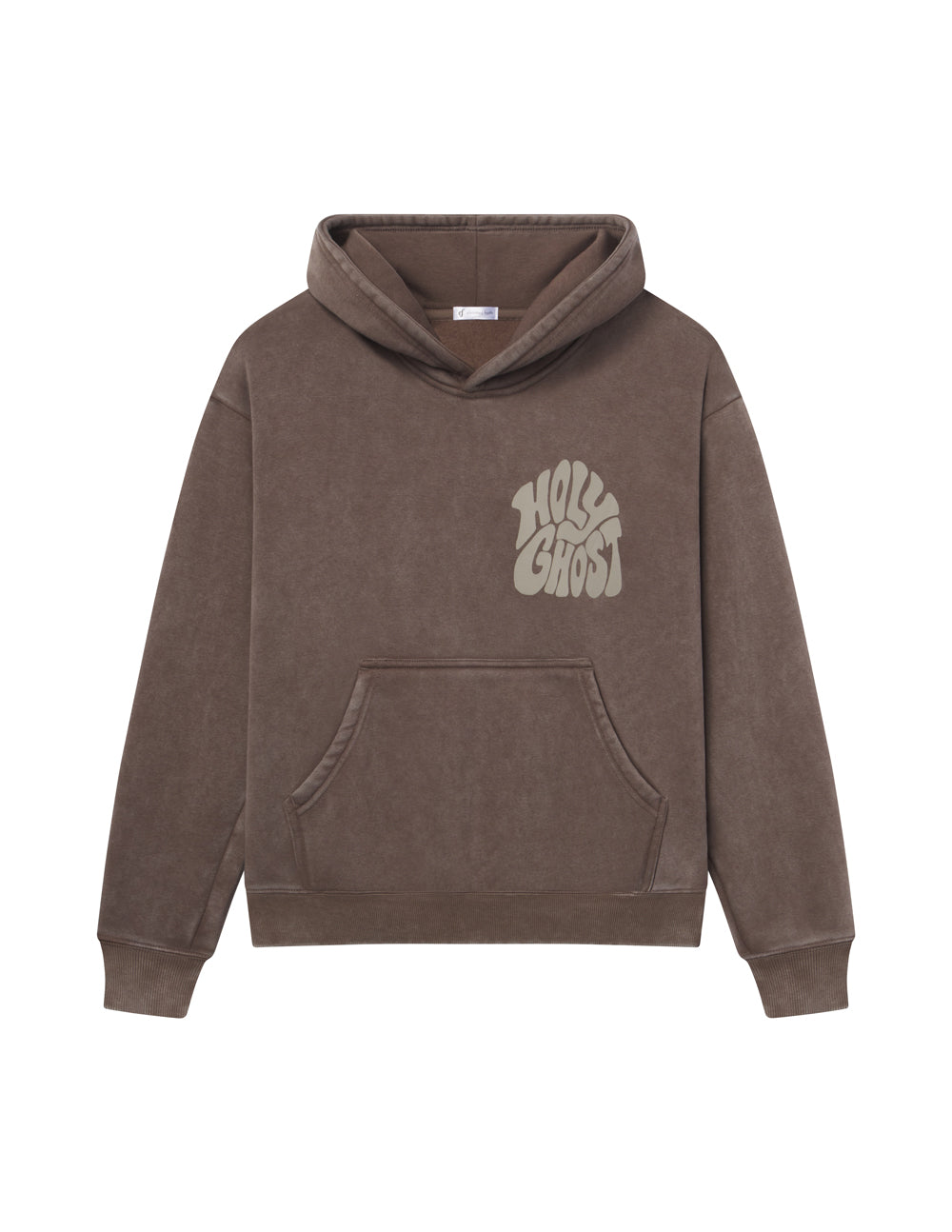 Elevated Faith Christian Hoodie in brown featuring Holy Ghost graphic on the chest