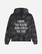 Black Elevated Faith Christian Hoodie with Inspirational Quote on the Back