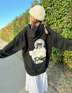 Elevated Faith Christian Hoodie in black featuring 'Jesus is King' graphic on the back