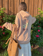 Elevated Faith Christian Hoodie in Mauve with a Graphic Design and Oversized Fit