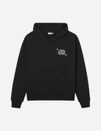 Elevated Faith Christian Hoodie in black with inspirational graphic design on the front