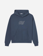 Elevated Faith Christian Hoodie in navy with 'Living Water' graphic and front pocket