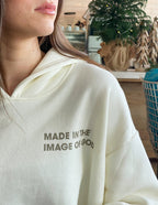 Elevated Faith Christian Hoodie with 'Made in the Image of God' Print on Soft Fabric