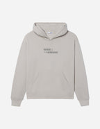 Elevated Faith Christian Hoodie in light grey with hood and front pocket, featuring inspirational text