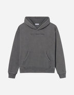 Elevated Faith Christian Hoodie in Gray with 'Sorry Jesus Is King' Embroidery and Front Pocket
