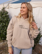 Elevated Faith Christian Hoodie in Beige with 'Therefore Go and Make Disciples' Print