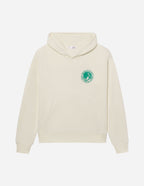 Elevated Faith Christian Hoodie in Cream Color with Front Pocket and Logo Design
