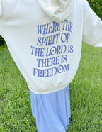 Elevated Faith Christian Hoodie with inspirational quote on the back in soft fabric