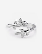 Elevated Faith Silver Leaf Ring, a stunning piece of Christian Jewelry designed to inspire faith