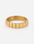 Elevated Faith Gold Ring with Textured Design, a stylish piece of Christian Jewelry