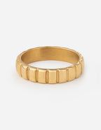 Elevated Faith Gold Ring with Textured Design, a stylish piece of Christian Jewelry