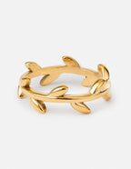 Gold Leaf Design Ring by Elevated Faith, a beautiful piece of Christian Jewelry