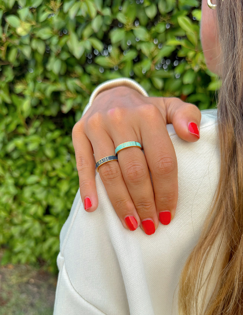 Elevated Faith Christian Jewelry Ring Set with Inspirational Messages for Everyday Wear