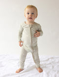 Elevated Faith Christian Kids Apparel Onesie in Soft Green with Zipper Closure for Toddlers