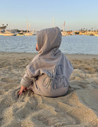 Elevated Faith Kids Hoodie in Light Gray with Spirit of God Design for Christian Kids Apparel