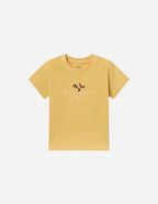 Elevated Faith Kids T-Shirt in Yellow with Butterfly Design for Christian Kids Apparel