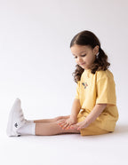 Yellow Kids T-Shirt from Elevated Faith featuring a playful design, perfect Christian Kids Apparel