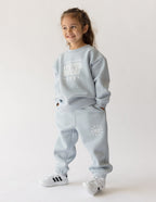Elevated Faith Kids Sweatpant in Light Blue, part of Christian Kids Apparel with comfortable fit