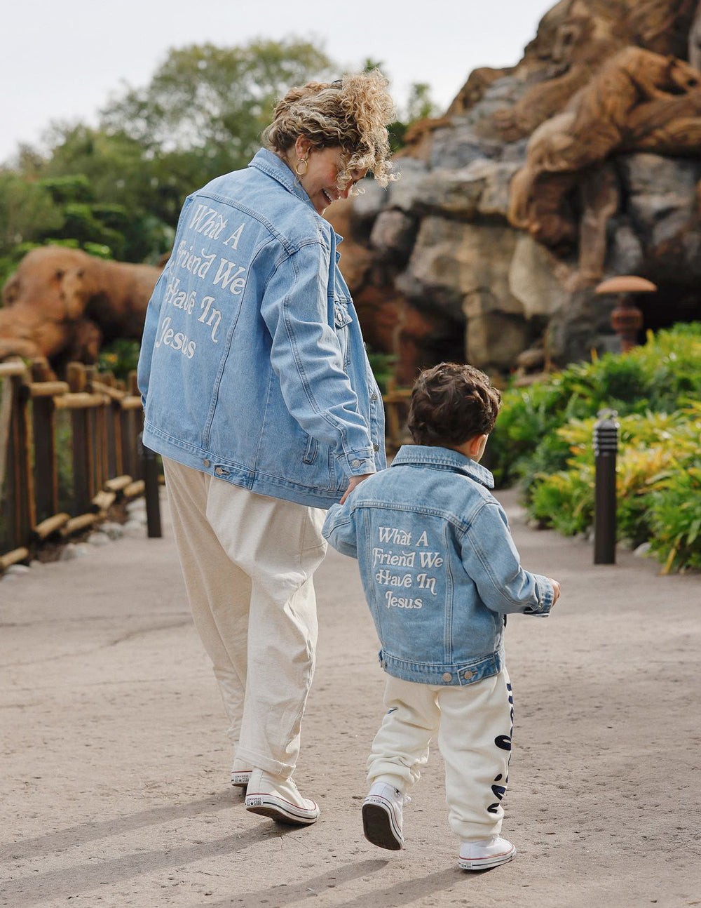 Denim Kids Jacket by Elevated Faith featuring a fun design, part of Christian Kids Apparel collection