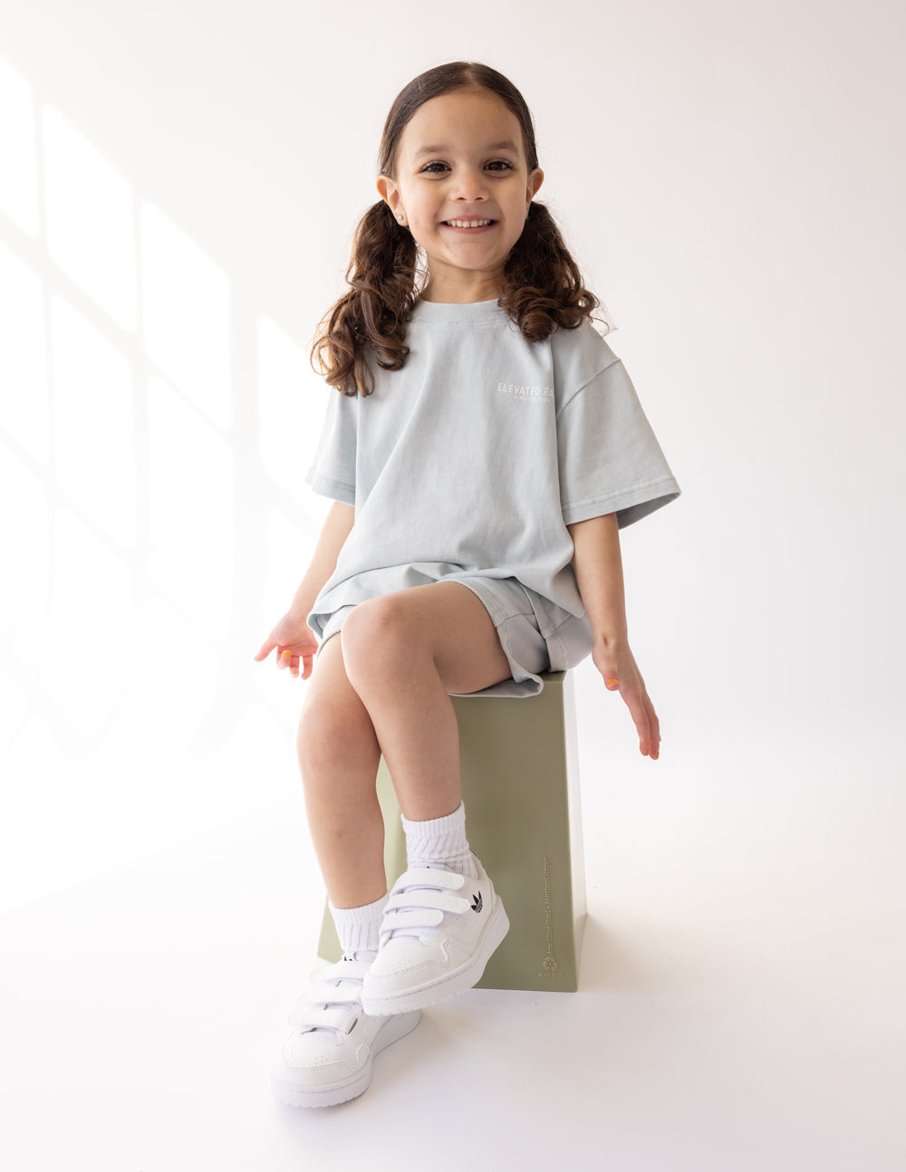 Light blue Elevated Faith Kids T-Shirt as part of Christian Kids Apparel for young believers