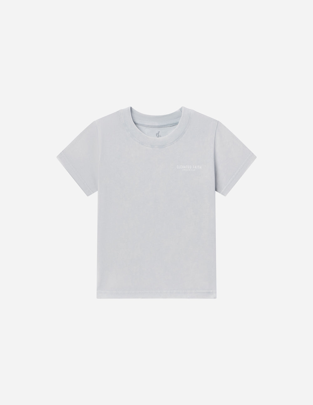 Elevated Faith Kids T-Shirt in Light Gray featuring Christian Kids Apparel design for young believers