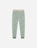 Elevated Faith Kids Pajama Pants in Green with Cute Animal Print, part of Christian Kids Apparel