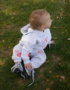 Gray Elevated Faith Kids Sweatpant with Colorful Hearts for Christian Kids Apparel