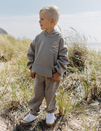 Elevated Faith Kids Hoodie in Gray with Inspirational Text for Christian Kids Apparel