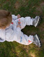 Elevated Faith Kids Sweatpant in Gray with Colorful Christian Kids Apparel Design for Comfortable Wear