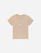 Tan Elevated Faith Kids T-Shirt featuring soft fabric, ideal for Christian Kids Apparel