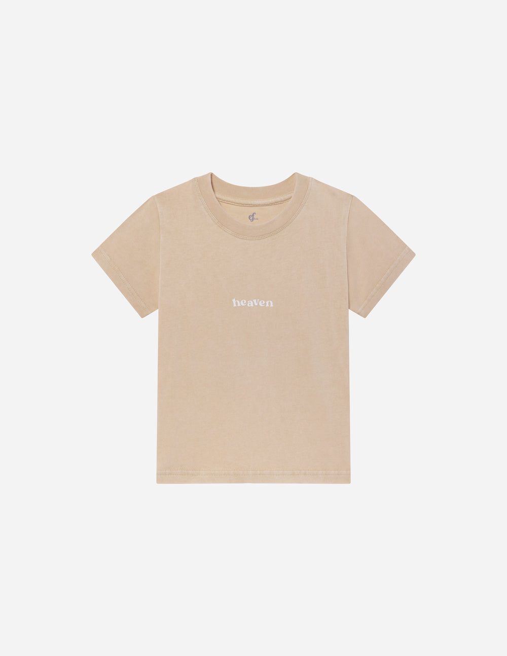 Tan Elevated Faith Kids T-Shirt featuring soft fabric, ideal for Christian Kids Apparel