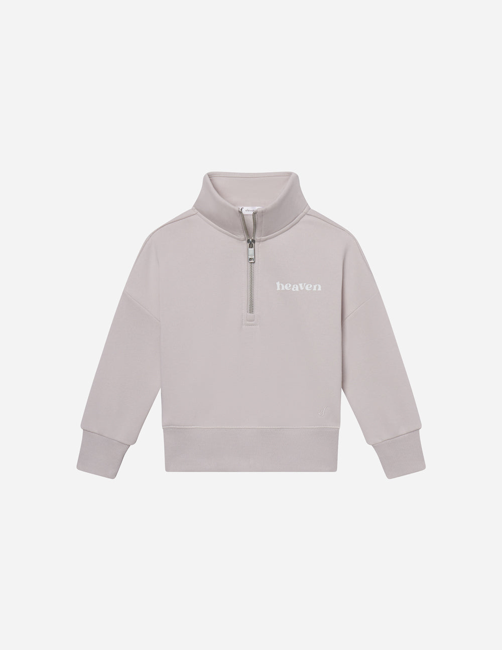 Elevated Faith Kids Jacket in light gray featuring a zip collar, perfect for Christian Kids Apparel