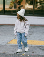 Elevated Faith Kids Jacket in Light Pink, perfect for stylish Christian Kids Apparel and outdoor play