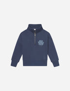 Navy Kids Jacket from Elevated Faith featuring a zip-up collar, perfect for Christian Kids Apparel