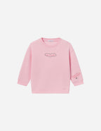Elevated Faith Pink Kids Crewneck Sweatshirt in Soft Fabric for Christian Kids Apparel