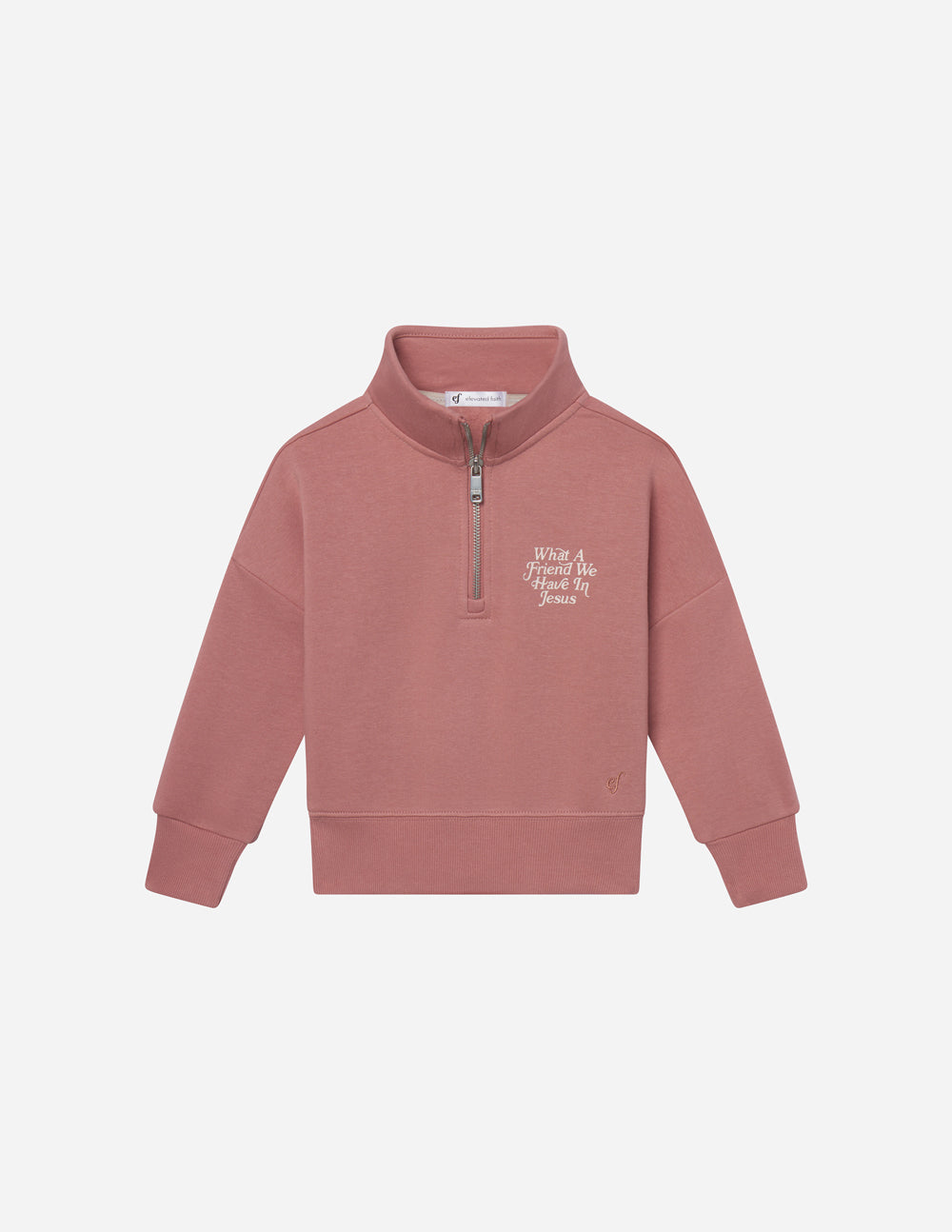 Elevated Faith Kids Jacket in Pink with Inspirational Quote, part of Christian Kids Apparel
