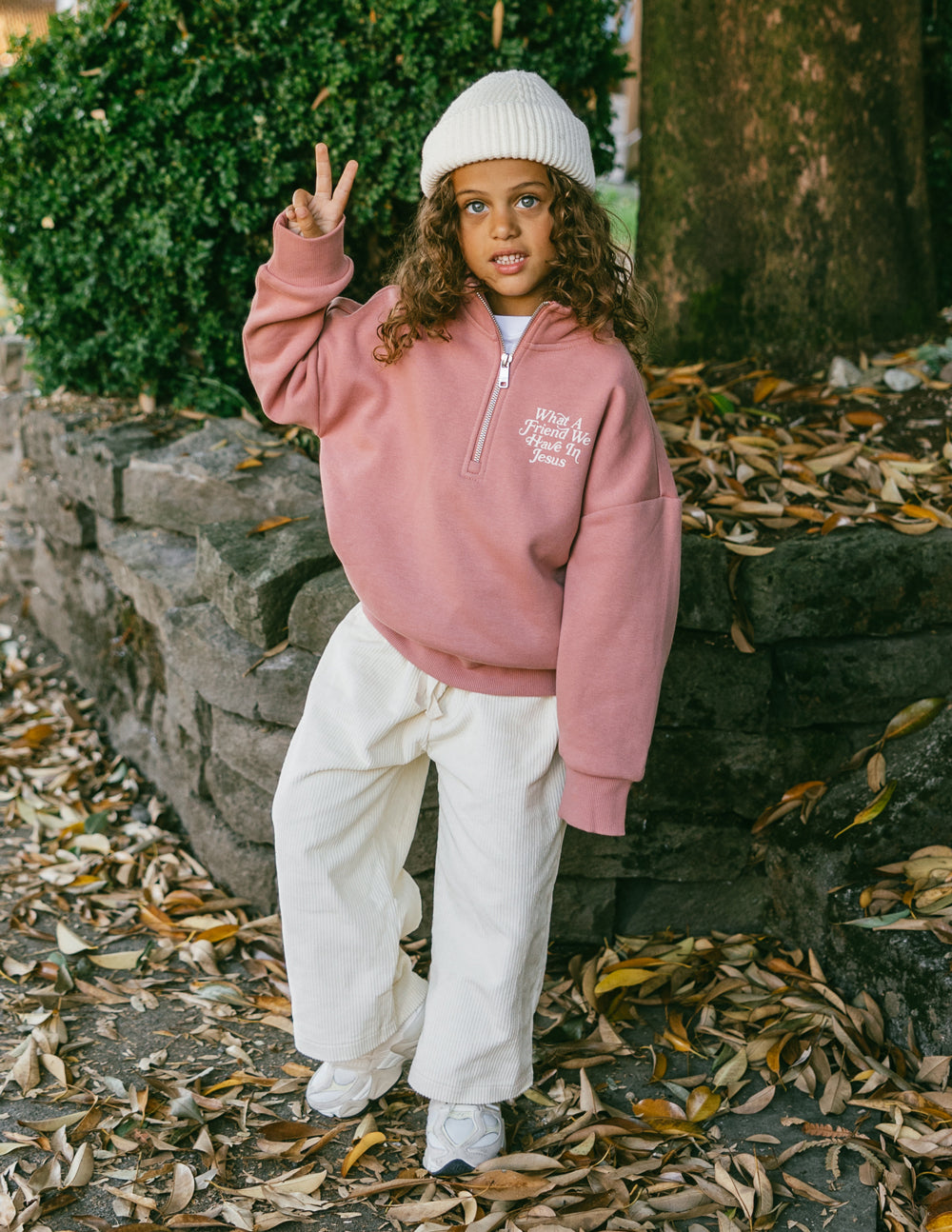 Elevated Faith Kids Jacket in Pink with Christian Kids Apparel Design for Stylish Children