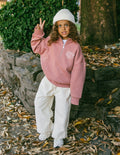 Elevated Faith Kids Jacket in Pink with Christian Kids Apparel Design for Stylish Children