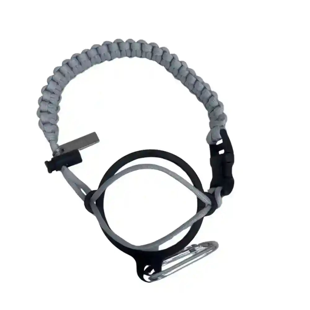 COLDEST paracord handle for wide mouth water bottles in Glowie Grey