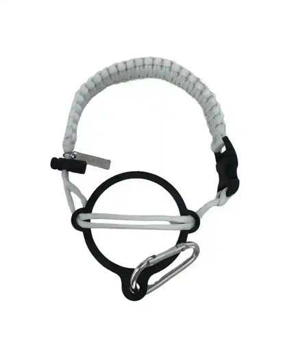 COLDEST paracord handle for wide mouth water bottles in Glowie White