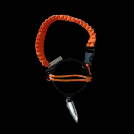COLDEST paracord handle for wide mouth water bottles in HalloweenOrange