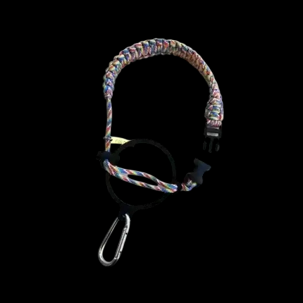 COLDEST paracord handle for wide mouth water bottles in Rainbow
