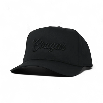 Cougar Funny Embroidered Snapback Hat in Retro Black – Ivy + Cloth