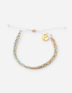 Elevated Faith Christian Jewelry Bracelet with colorful braided design and gold charm