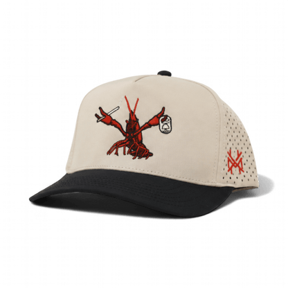 Crawdaddy Funny Embroidered Snapback Hat in Performance Black/Natural – Ivy + Cloth
