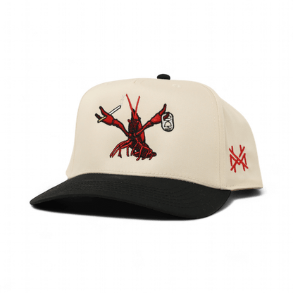Crawdaddy Funny Embroidered Snapback Hat in Retro Black/Natural – Ivy + Cloth